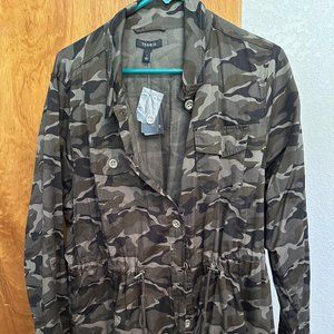 Torrid cinch waist camo jacket